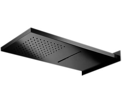 [26752] GRIFERÍA DUCHA PARED CON LAMA RECTANGULAR BLACK HIDROMET – 10 AÑOS DE GARANTÍA [1914NEGR]
