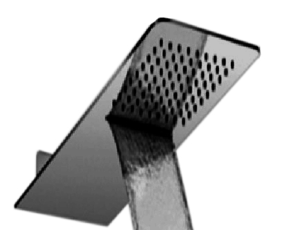 [26756] GRIFERÍA DUCHA PARED SLIM CON LAMA RECTANGULAR BLACK HIDROMET – 10 AÑOS DE GARANTÍA [1915NEGR]