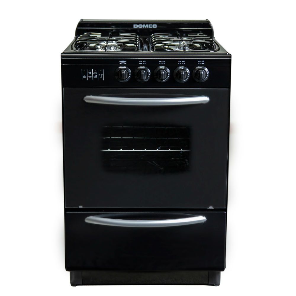 [26846] COCINA MULTIGAS CNUPV 4 HORNALLAS NEGRA - DOMEC [61805]