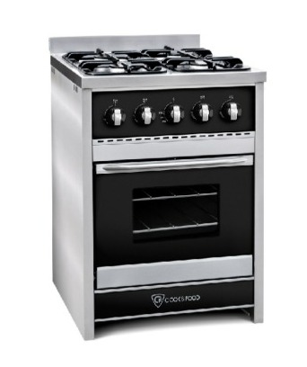 [26972] COCINA SEMI INDUSTRIAL CHIARA 4 HORNALLAS NEGRO - TST [453-60-1]