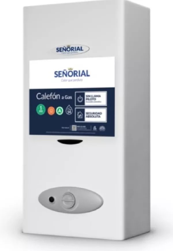[27466] CALEFÓN AUTOMÁTICO A GAS 14l BLANCO - SEÑORIAL [CGEB-14]