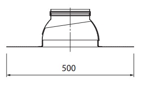 [27598] TEJA DE SALIDA VENTILACIONES Ø150 OPTIMA CONDENS - PEISA [10001556]
