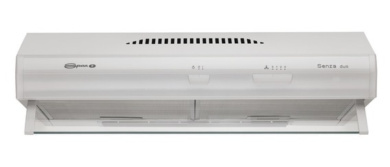[27661] PURIFICADOR SENZA DUO 60CM - 2 MOTORES - 3 VELOCIDADES - ABSORCION 500M3/H - BLANCO - SPAR [3876-SEZ]