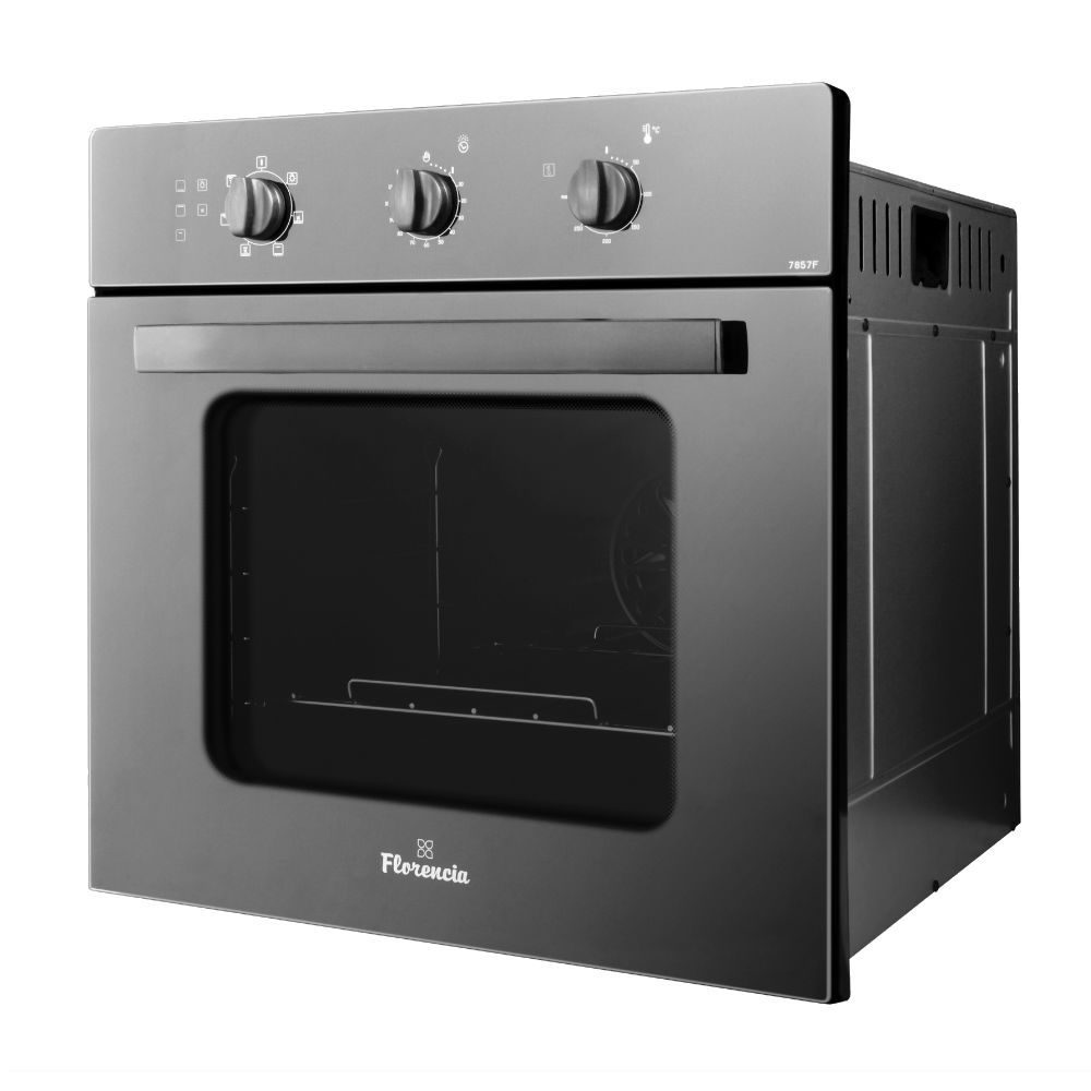 [27819] HORNO ELECTRICO EMPOTRABLE 65LT CON 6 FUNCIONES Y COMANDO ANALOGICO - NEGRO - FLORENCIA [FLOR7857F]