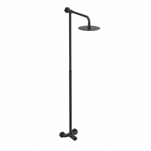 [27856] DUCHA EXTERIOR MONOCOMANDO CON BARRAL SIN TRANSFERENCIA TEXTURE - NEGRO - HIDROMET [9891NEGR]