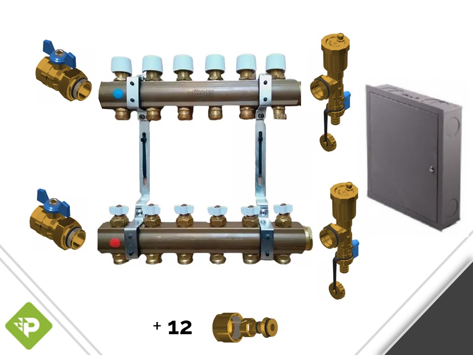 [27865] PACK COLECTOR COMPLETO 6 CIRCUITOS - GIACOMINI - CON GABINETE Y CURVATUBO (copia)