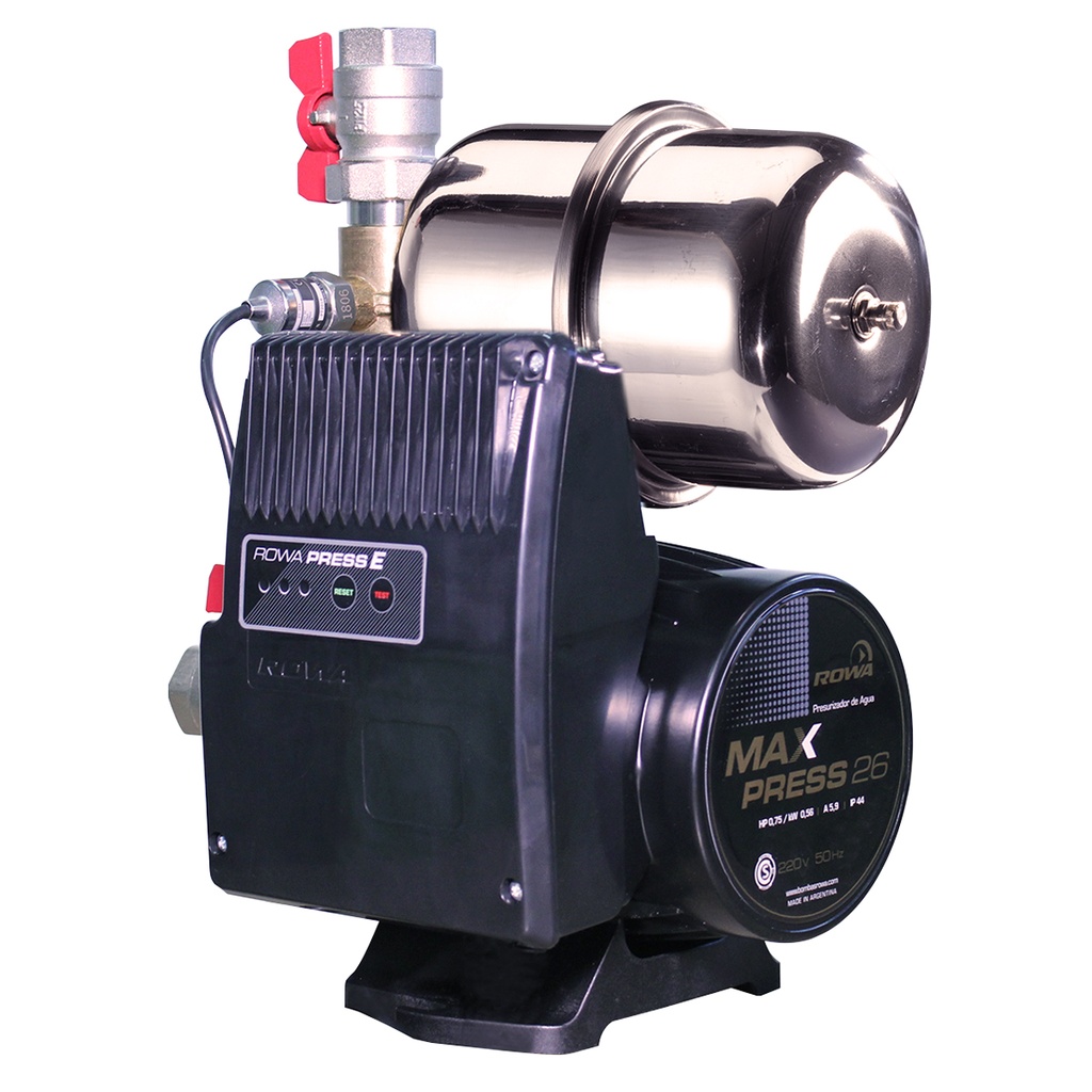[27918] BOMBA PRESURIZADORA MAX PRESS 26E MONOFASICA - 3 PLANTAS - 5 BAÑOS - ROWA [0005-0595]