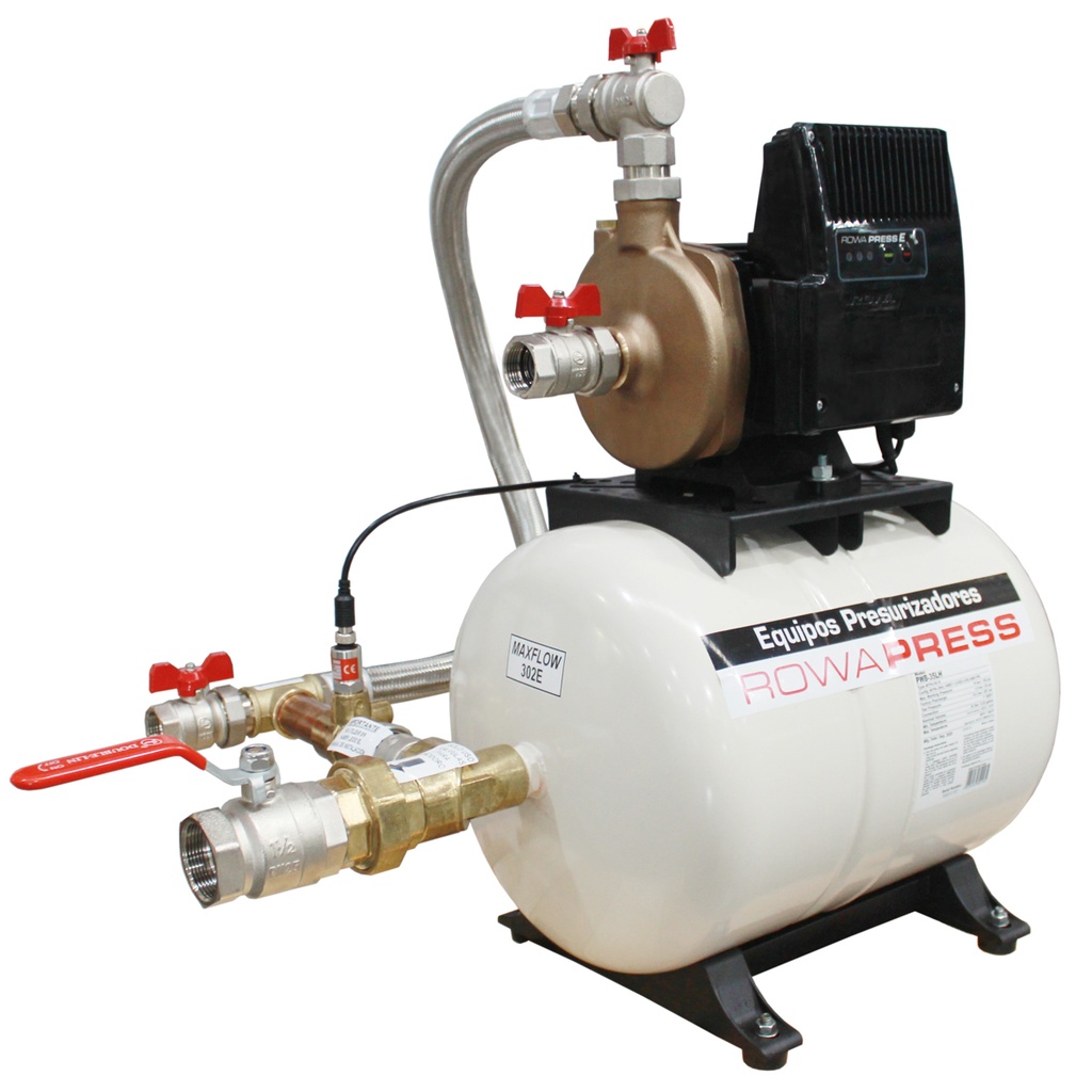 [27922] BOMBA PRESURIZADORA MAXFLOW 302E 35L MONOFASICA - 4 BAÑOS - ROWA [0005-0689]