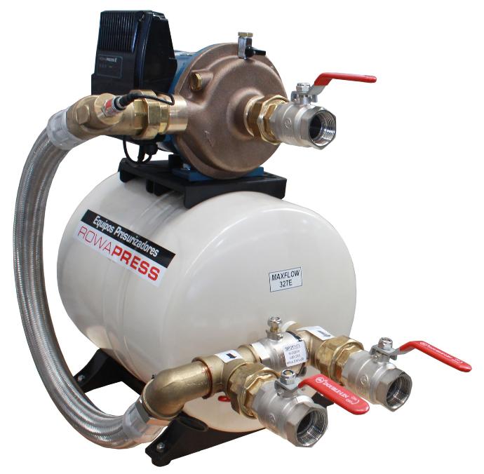 [27925] BOMBA PRESURIZADORA MAXFLOW 327 ME 50/60L MONOFASICA - 8 BAÑOS - ROWA [0005-0719]