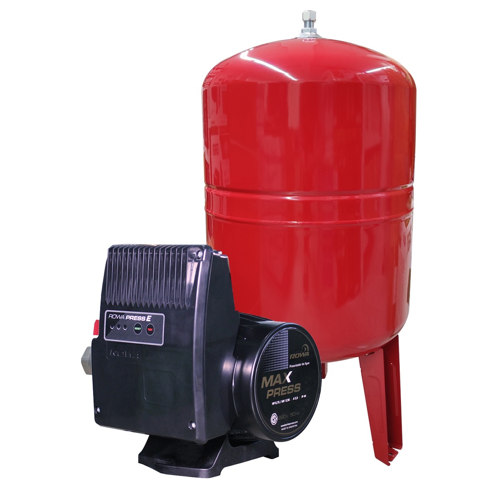 [27927] BOMBA PRESURIZADORA MAX PRESS 270E 100L MONOFASICA - 20 BAÑOS - ROWA [0005-0715]