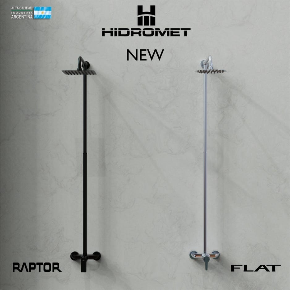 [28043] DUCHA EXTERIOR MONOCOMANDO CON BARRAL SIN TRANSFERENCIA RAPTOR - CROMO - HIDROMET [9491CRCR]