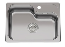 [28313] PILETA SIMPLE LUXOR MINI SI55 ACERO -  JOHNSON [LUXOR SI55 A]