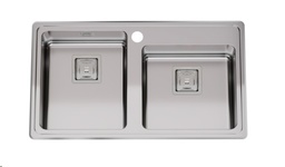 [28353] PILETA DOBLE Q085 A ACERO - JOHNSON [Q085 A]