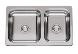 [28374] PILETA DOBLE R 63/18 F - SOPAPA 
 CESTILLO ACERO - JOHNSON [R 63/18 F]