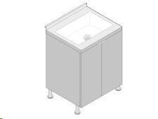 [28494] KIT BAJO LAVADERO
ACERO 60-RPT BCO LISO - JOHONSON