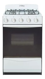 [28571] COCINA MULTIGAS 4 HORNALLAS CON REJILLAS ESMALTADAS - EFICIENCIA ENERGÉNITCA A+  - CRISTAL TEMPLADO - BLANCO - ORMAY [PETIT BLANCA]