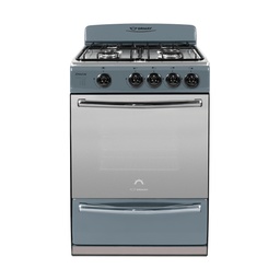 [28579] COCINA MULTIGAS 4 HORNALLAS CON REJILLAS DIVIDIDAS  - EFICIENCIA ENERGÉNITCA A+ - CRISTAL ESPEJADO - PARRILLA - GRIS - ORMAY [INOX]