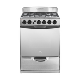 [28587] COCINA MULTIGAS 4 HORNALLAS CON REJILLAS DIVIDIDAS  - EFICIENCIA ENERGÉNITCA A+ - CRISTAL ESPEJADO - TIMER - LUZ - GRILL Y SPIEDO - ACERO INOXIDABLE - ORMAY [EUROPEA  A – IV]