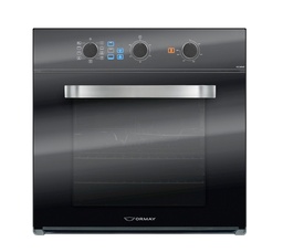 [28589] HORNO ELÉCTRICO 60 LTS -  EMPOTRABLE - CON GRIL, TIMER,  8 FUNCIONES Y TRIPLE CRISTAL - 60X60CM - NEGRO - ORMAY [HE-60A2]