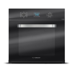[28591] HORNO ELÉCTRICO 60 LTS -  EMPOTRABLE - CON GRIL, TIMER,  SPIEDO,  FUNCIONES Y TRIPLE CRISTAL - 60X60CM - NEGRO- ORMAY [HE-60D3]