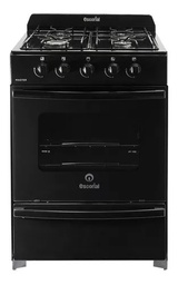 [28650] COCINA A GAS NATURAL MASTER CLASIC  - 4 HORANALLAS 56 CM NEGRO - ESCORIAL [MASCL56NN]