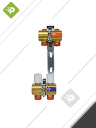 [992] COLECTOR PREMONTADO 2 CIRCUITOS R553Y002 GIACOMINI - 1"