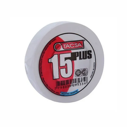 [495] CINTA AISLADORA TACSA 15 PLUS COLOR BLANCA X 20 MTS