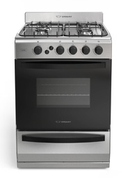 [29783] COCINA TEMPO MULTIGAS 4 HORNALLAS CON REJILLAS DIVIDIDAS  - EFICIENCIA ENERGÉNITCA A+ - ACERO - ORMAY 