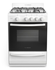 [29784] COCINA TEMPO MULTIGAS 4 HORNALLAS CON REJILLAS DIVIDIDAS  - EFICIENCIA ENERGÉNITCA A+ - BLANCO - ORMAY 