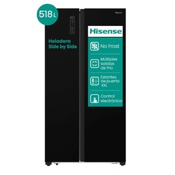 [31096] HELADERA SIDE BY SIDE 518 LTS - NO FROST - HISENSE [RC-67WSG]