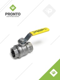 [9812] VÁLVULA ESF H/H PALANCA AMARILLA PASO TOTAL 2 1/2" R850X009