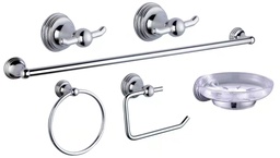 [31876] SET ACCESORIOS 6 PIEZAS KISS PLUS - CROMO - PIAZZA [50063111]