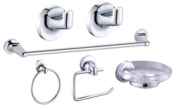 [31877] SET ACCESORIOS 6 PIEZAS NOVA - CROMO - PIAZZA [50066111	]