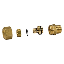 [2453] RACOR BRONCE MACHO S/CR.P/TUBO PLASTICO-R186MY104-GIACOTHERM