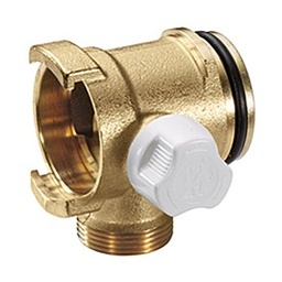 [22506] ELEMENTO INTERMEDIO DE COLECTOR MODULAR A BAYONETA CON VÁLVULA DE CORTE MANUAL DN25x16 R585MY105 GIACOMINI