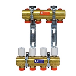 [23046] COLECTOR PREMONTADO 5 CIRCUITOS R553Y025 GIACOMINI - 1" 1/4x18 /5