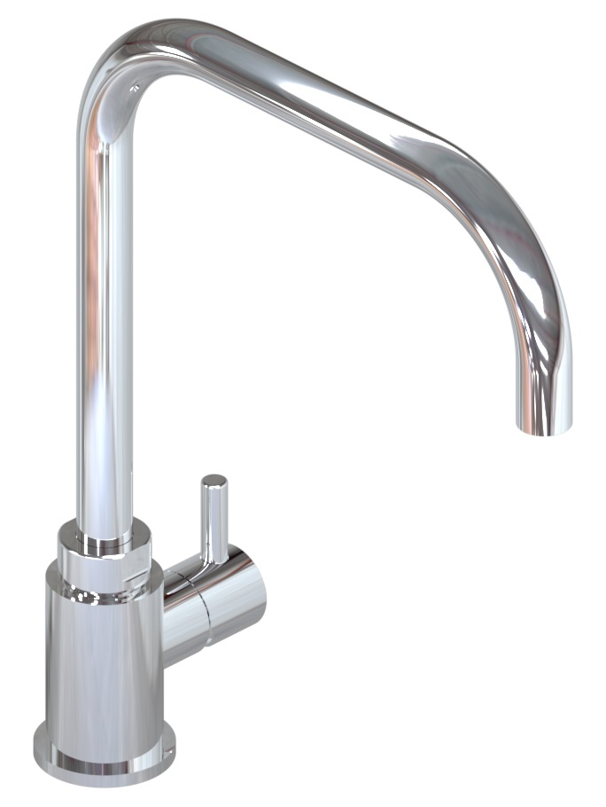 [23280] GRIFERIA COCINA MONOCOMANDO MINI CUCINA HIDROMET - RECTO - CROMO - 10 AÑOS DE GARANTIA