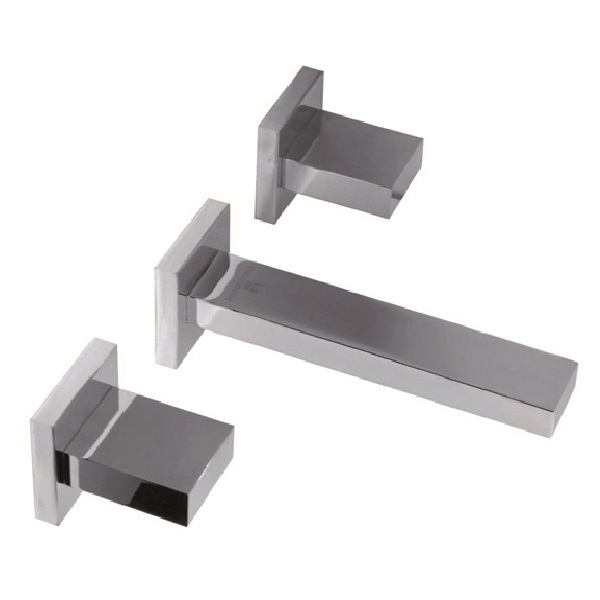 [23284] GRIFERIA LAVATORIO DE PARED BLOCK UP HIDROMET - CROMO - 10 AÑOS DE GARANTIA