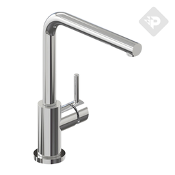 [23300] GRIFERIA MONOCOMANDO DISCOVERY HIDROMET - PICO RECTO - CROMO - 10 AÑOS DE GARANTIA