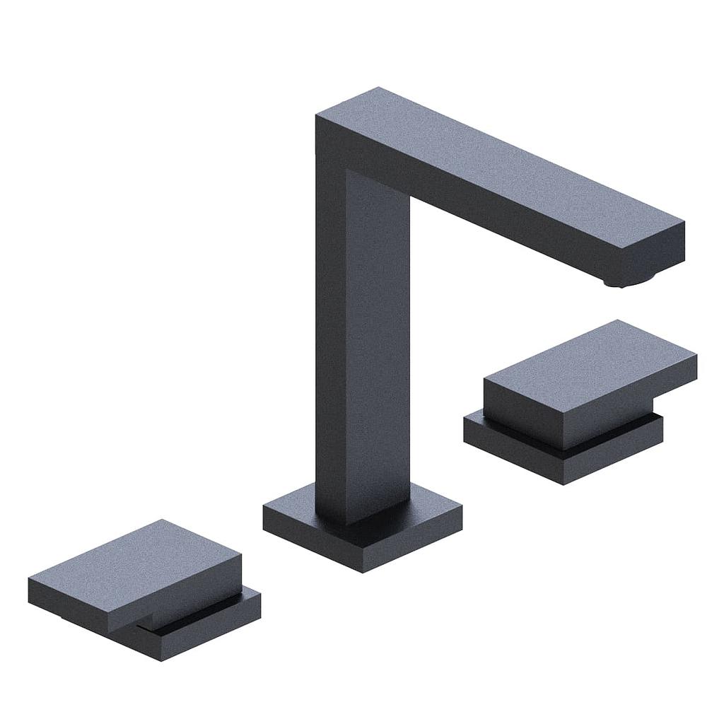 [23320] GRIFERIA LAVATORIO BLOCK PLANE HIDROMET - BLACK - 10 AÑOS DE GARANTIA