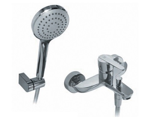[23338] GRIFERIA DUCHA CON TRANSFERENCIA EXTENSIBLE MONOCOMANDO FLAT HIDROMET - CROMO - 10 AÑOS DE GARANTIA