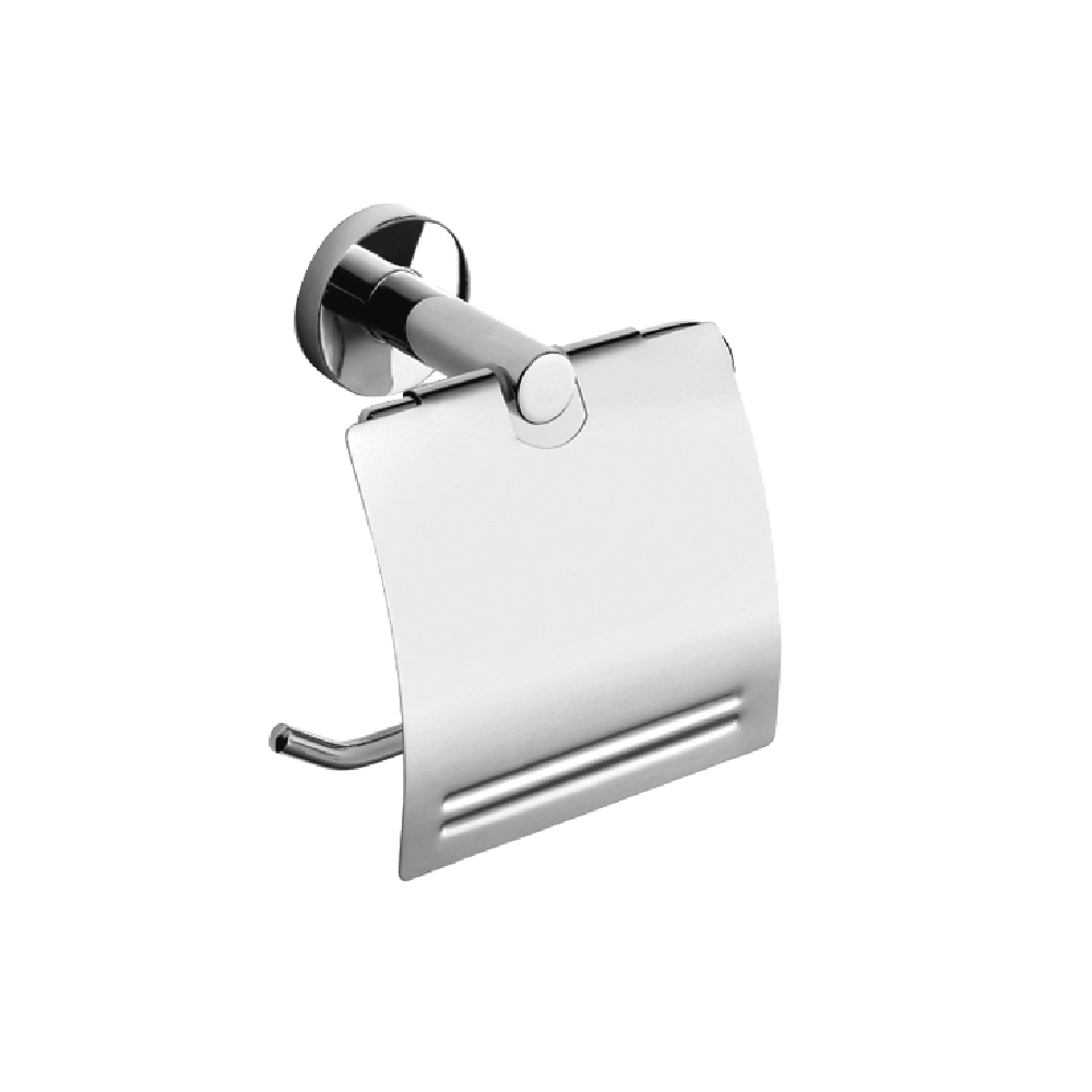 [23362] PORTA ROLLO PAPEL HIGENICO BAÑO PIAZZA GULTY - CROMADO - 1 AÑO DE GARANTIA