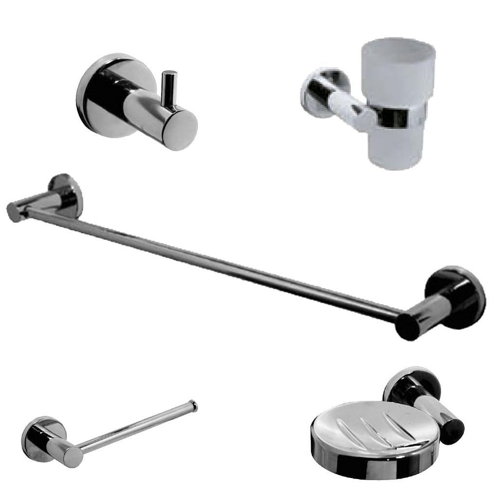 [23471] KIT 5 PIEZAS DYNAMIC HIDROMET - CROMO - 2 AÑOS DE GARANTIA