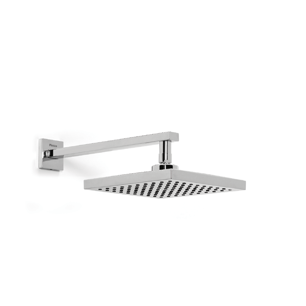 [23543] FLOR DUCHA PARED RECTANGULAR 20 CM PIAZZA UNIQUE - ANTICALCARIO - 5 AÑOS DE GARANTIA