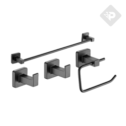 [23586] SET DE 4 PIEZAS PIAZZA CUBE - NEGRO [73028NE]