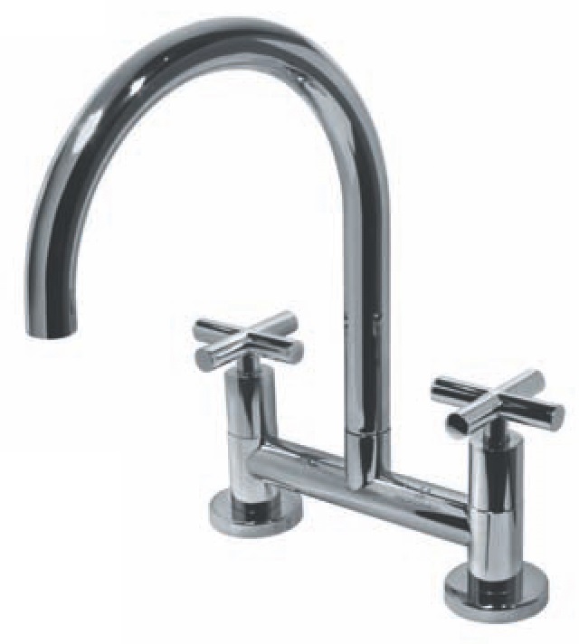 [23625] GRIFERIA MESADA COCINA BICOMANDO SUN HIDROMET - BLACK - 10 AÑOS DE GARANTIA [4571CRCR]]