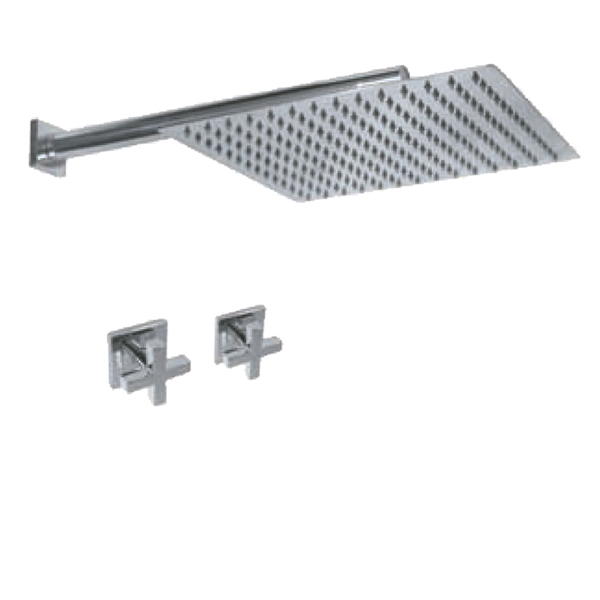 [23744] GRIFERIA BICOMANDO DUCHA SIN TRANSFERENCIA BLOCK CRUZ CROMO HIDROMET – 10 AÑOS DE GARANTÍA [03404CRCR]