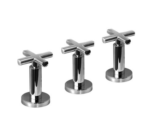 [23812] GRIFERIA BICOMANDO BIDET FLAT CRUZ CROMO HIDROMET – 10 AÑOS DE GARANTÍA [84102CRCR]