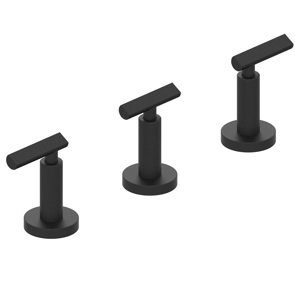 [23840] GRIFERIA BICOMANDO BIDET FLAT LEVER BLACK HIDROMET – 10 AÑOS DE GARANTÍA [84107NEGR]