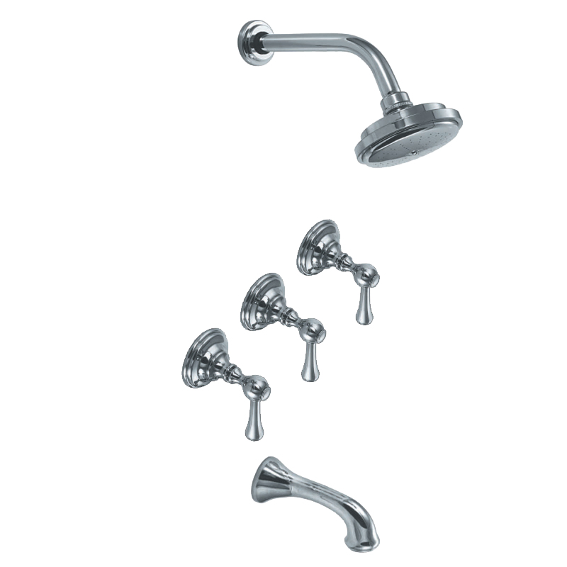 [23860] GRIFERIA BICOMANDO DUCHA CON TRANSFERENCIA BEVERLY LEVER CROMO HIDROMET – 10 AÑOS DE GARANTÍA [00408CRCR]